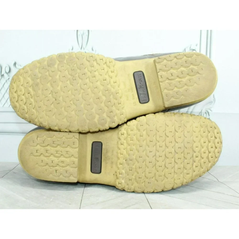 LL Bean Brown Leather Insulated Waterproof Ankle Duck Boots Size 10 M - Picture 10 of 10